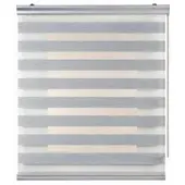 STORESDECO - Premium Duo rolgrodijn aluminium afwerking Grijs, 60x250 cm