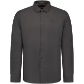 No-excess Shirt with linen dark steel