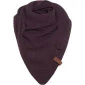 Knit Factory Coco Omslagdoek/Sjaal Junior - Aubergine - 140x60 cm
