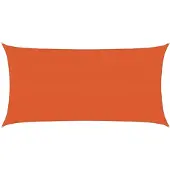 vidaXL Zonnezeil 160 g/m² 2x3,5 m HDPE oranje