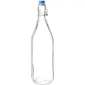 Olympia Glazen waterflessen met beugelsluiting, 1180 ml (6 stuks)