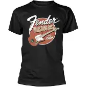 Fender - Mustang Bass Heren T-shirt - M - Zwart