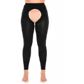 Glamory Panty's 'Breeze 60 Ouvert Microfaser Fußlose Strumpfhose' zwart