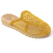 Brasileras Huisschoenen 'Suna' mosterd