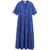 Bonprix Blousejurk blauw / wit