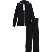 Bonprix Joggingpak zwart / wit