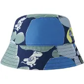 Reima Hoed 'Moomin Viehe' navy / royal blue/koningsblauw / lichtblauw / petrol