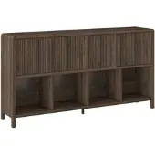 En.casa Sideboard Lukkodso 77x145x30 cm walnootkleurig []