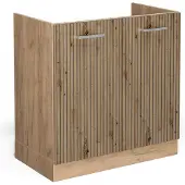 Vicco Wastafelkast R-Line Artisanaal eiken 80 cm zonder werkblad, Model 49119