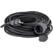 As Schwabe 60382 Stroom Verlengkabel 16 A Zwart 5.00 m H07RN-F 3G 2,5 mm²