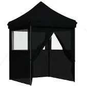vidaXL Partytent 200 x 200 x 306 cm, zwart, Oxford-stof