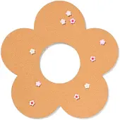 HEMA Prikbord 47x47x1.1cm Bloem Met Punaises