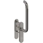 Hardbrass Hefschuifdeurgreep Stockholm enkel blind - RVS