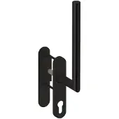 Hardbrass Hefschuifdeurgreep Toledo Enkel PC69 | Puur Zwart