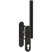 Hardbrass Hefschuifdeurgreep Toledo B enkel PC69 - zwart