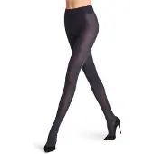 Falke Dovetail eenkleurig materiaal half ondoorzichtig 50 DEN panty dames blauw - maat S