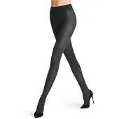 Falke Dovetail eenkleurig materiaal half ondoorzichtig 50 DEN panty dames zwart - maat S-M