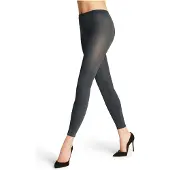 Falke Cotton Touch eenkleurig katoen legging dames grijs - maat S