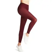 Falke Cotton Touch eenkleurig katoen legging dames rood - maat L