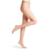 Falke Pure Matt eenkleurig materiaal transparant 20 DEN panty dames bruin - maat M-L
