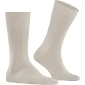 Falke Tiago herensokken beige katoen modern