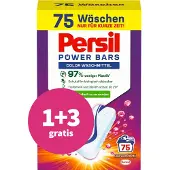 Persil 1+3 gratis: Power Bars Color 75 stuks