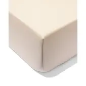 HEMA Hoeslaken 90x200cm hotel katoen percal beige (beige)