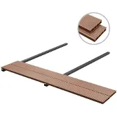vidaXL Terrasplanken, 4 stuks, bruin, WPC