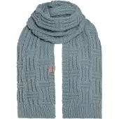 Knit Factory Bobby Gebreide Sjaal Dames & Heren - Herfst- & Wintersjaal - Grof gebreid - Langwerpige sjaal - Wollen Sjaal - Dames sjaal - Heren sjaal - Unisex - Stone Green - Groen - 200x30 cm
