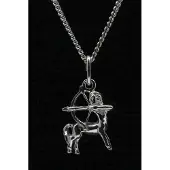 MOOYE ® - Collectie Zilveren Sterrenbeeld Boogschutter ketting hanger - klein