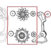 Sram 11.7518.093.013: Set katrollen voor Rival eTap AXS, 12 tanden