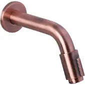 Differnz Muurkraan Rood Koper – Inbouw Wastafelkraan – Kraan Koud Water – 15 cm – Toiletkraan