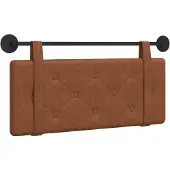 vidaXL Hangend hoofdbord Bruin Antiek PU