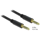 DeLOCK 4,4mm Jack kabel | gebalanceerd stereo (5-polig) | AWG24 | verguld | 0,50 meter
