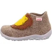 Superfit Huisschoenen 'Happy Octi' donkerbeige / bruin / donkergeel / zwart