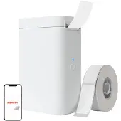 Niimbot D101 nešiojamas lipdukų spausdintuvas - baltas, Barcode scanner, Wit