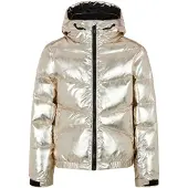 Protest ski-jas Nelli Jr goud metallic Skijack Meisjes Polyester Capuchon - maat 140