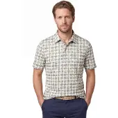 Eden Valley Groene poloshirt geprint 3 knoops