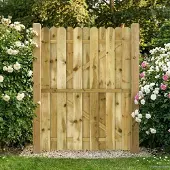 vidaXL Tuinpoort 100 x 150 cm Massief grenenhout Groen