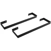 Sapho Enis handdoekhouders 2 stuks 61x4cm mat zwart