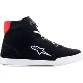 Alpinestars Chrome, schoenen ,Zwart/Wit/Neon-Rood ,9.5 US