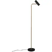 TRIO Vloerlamp Marley, messing / goud, Woon-/ Eetkamer, metaal, Modern, vloerlamp
