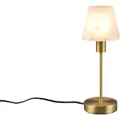 TRIO Tafellampje Luis Ii goud met wit glas