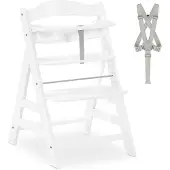 Hauck Alpha+ White Kinderstoel - Wit FSC gecertificeerd beukenhout