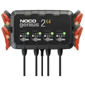 NOCO batterijoplader GENIUS2X4, afmetingen 239mm x 145mm, gewicht 1,77 kg