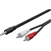 Goobay 3,5mm Jack - Tulp stereo kabel | zwart | 15 meter