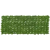 vidaXL Balkonscherm met bladeren Groen en Geel 200 x 75 cm