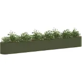 vidaXL Tuinverhoger, olijgroen, 360 x 40 x 40 cm