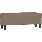 vidaXL Bankje 100x35x41 cm stof taupe