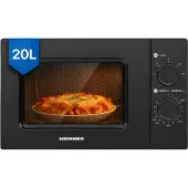 Heinner HMW-MD20MBK - Solo Magnetron Vrijstaand 20 Liter - 700W met 5 Vermogensstanden - Ontdooifunctie & Timer 35 Min - Mechanische Bediening - Zwart